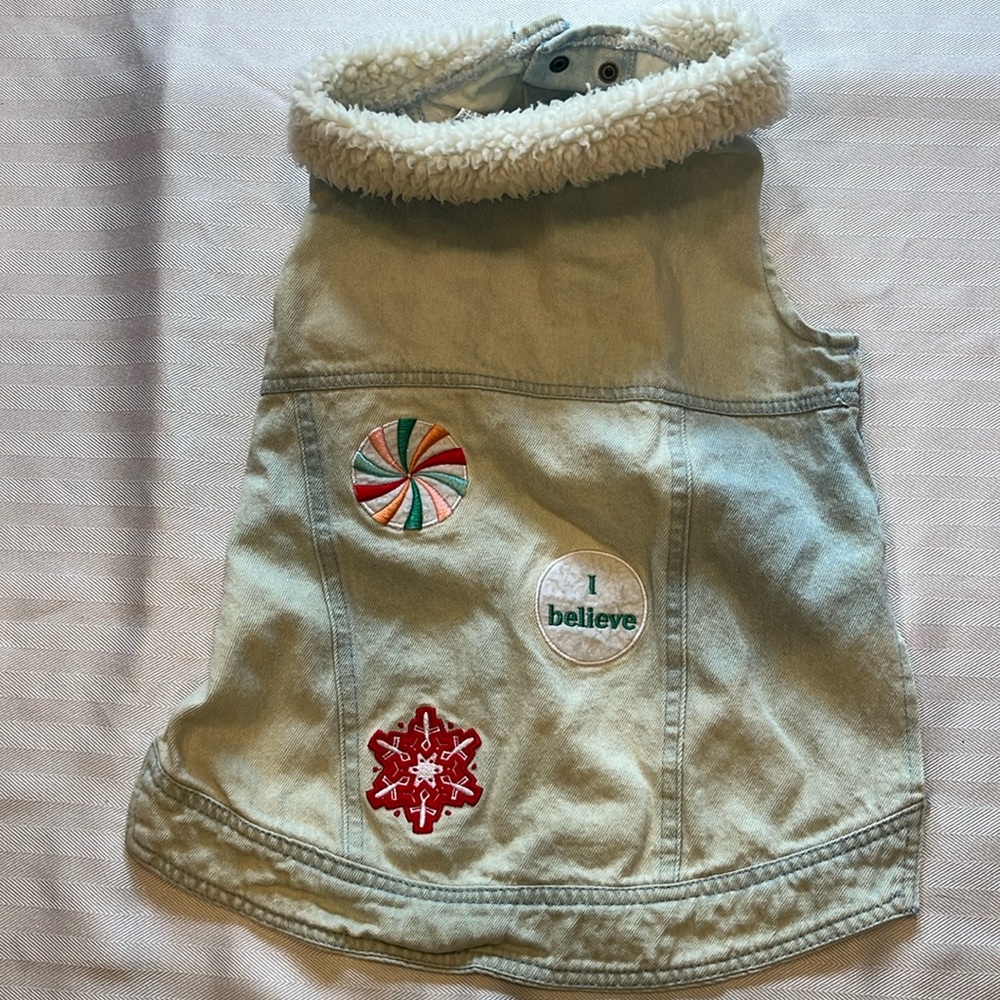 Dog Denim Christmas Coat